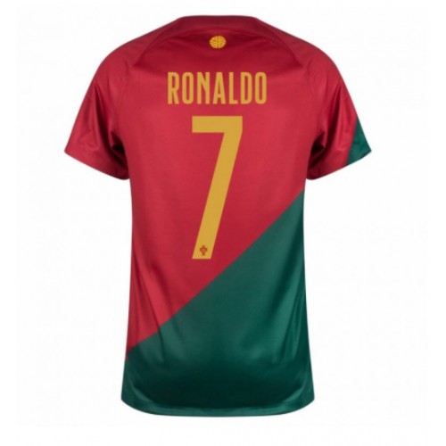 Fotballdrakt Herre Portugal Cristiano Ronaldo #7 Hjemmedrakt VM 2022 Kortermet